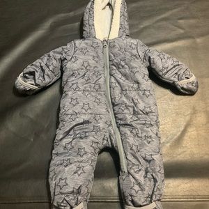 Wonder Nation Baby Boy Plush Snowsuit Bunting Pram 3-6 Months